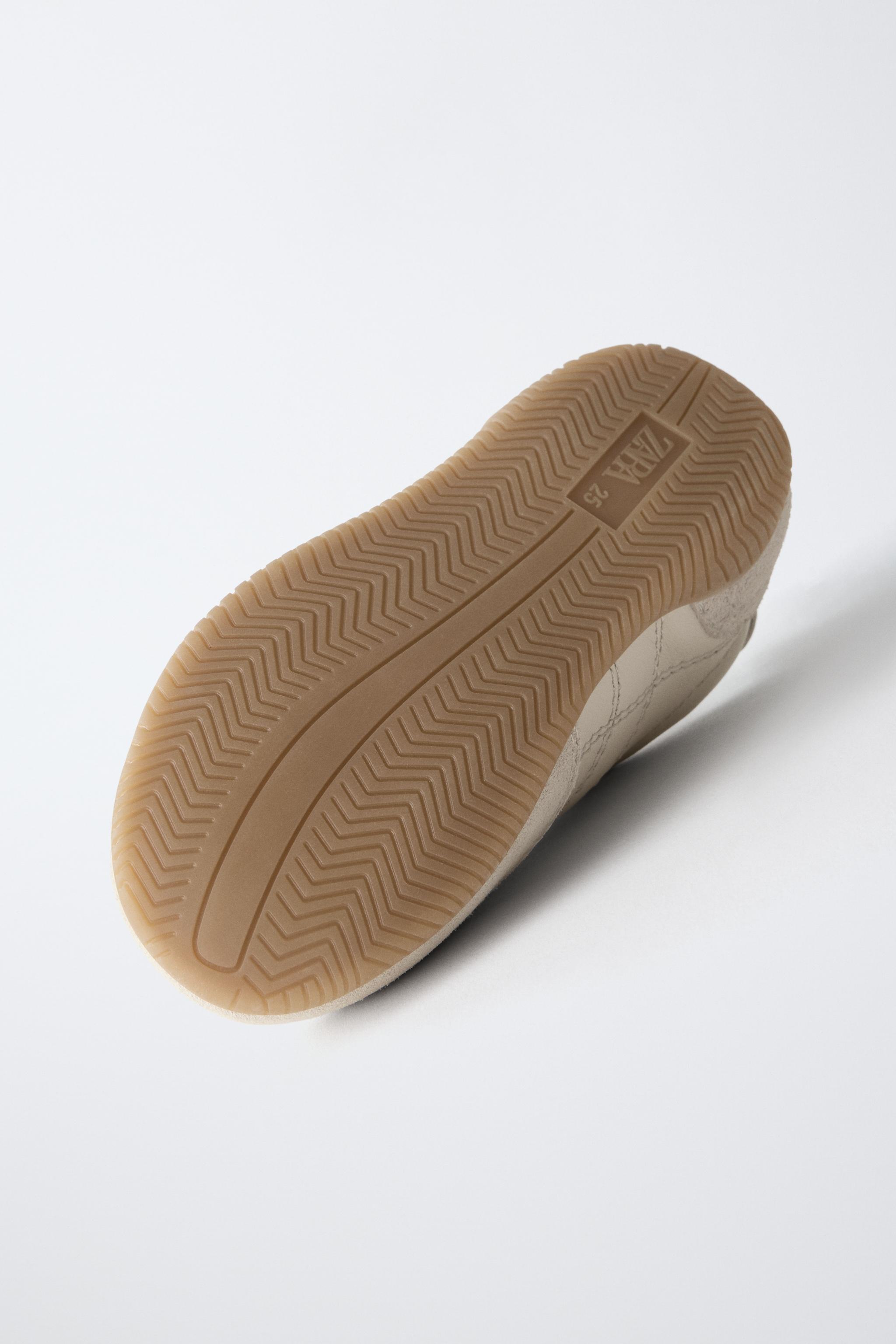Обувь Zara NEUTRAL LEATHER PLIMSOLLS — фото 7