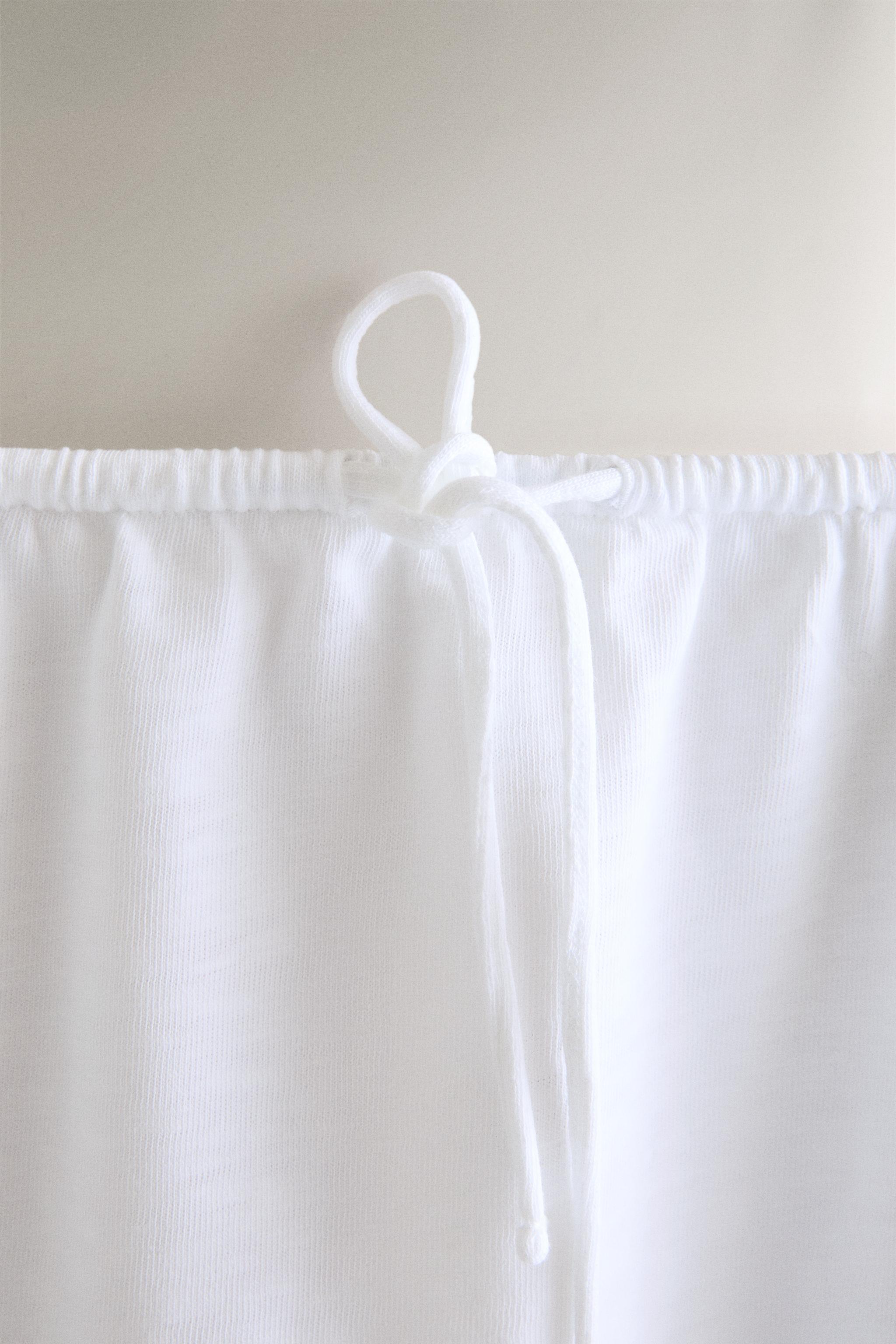 COTTON MIDI SKIRT