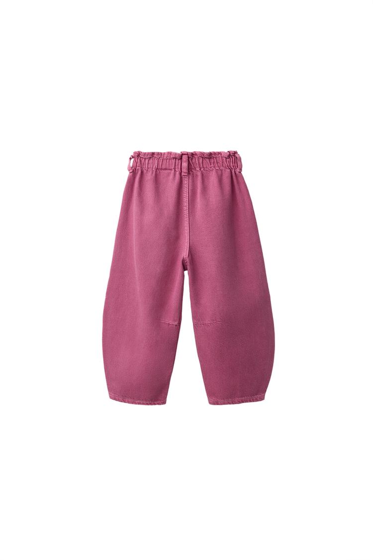 Pantalones baggy de twill con bolsillos de corazón 2