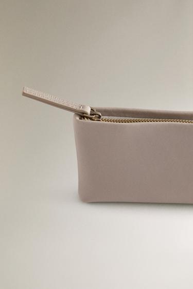 TROUSSE EN CUIR - Gris de Zara - Image 4