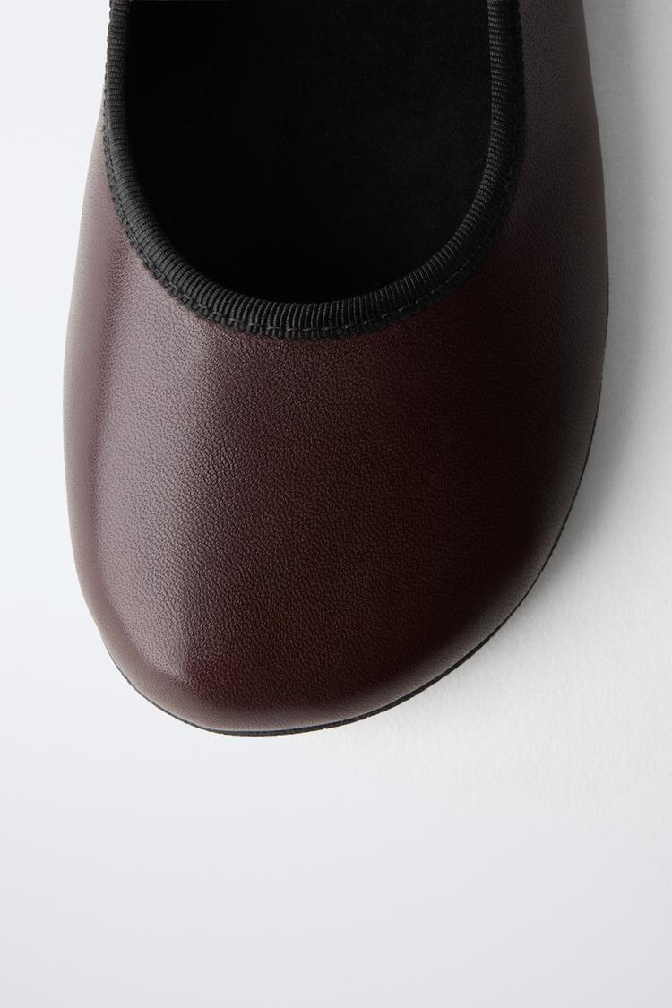 Zapatos bailarina de cuero estilo barefoot 6