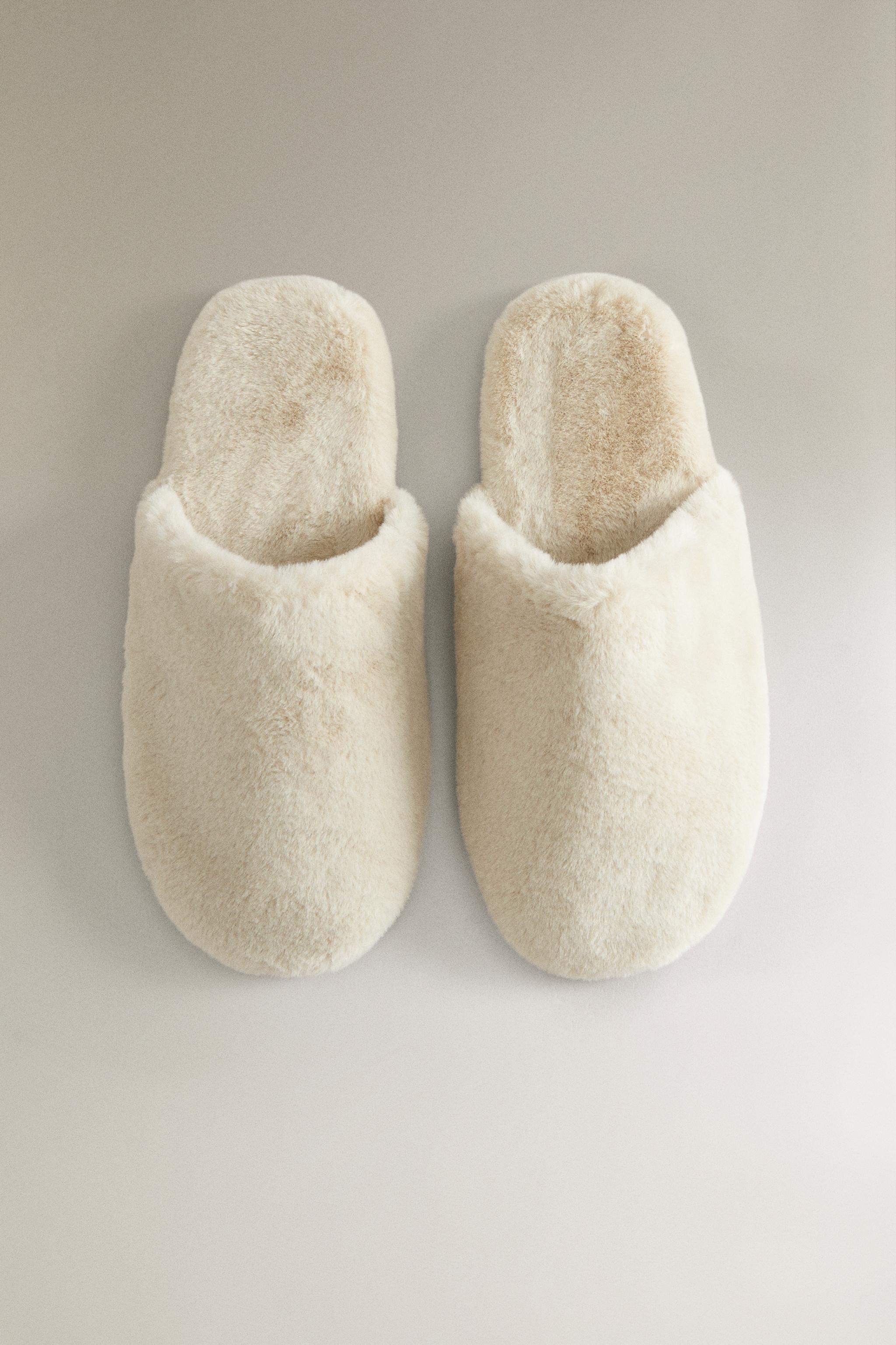 FAUX FUR MULE SLIPPERS