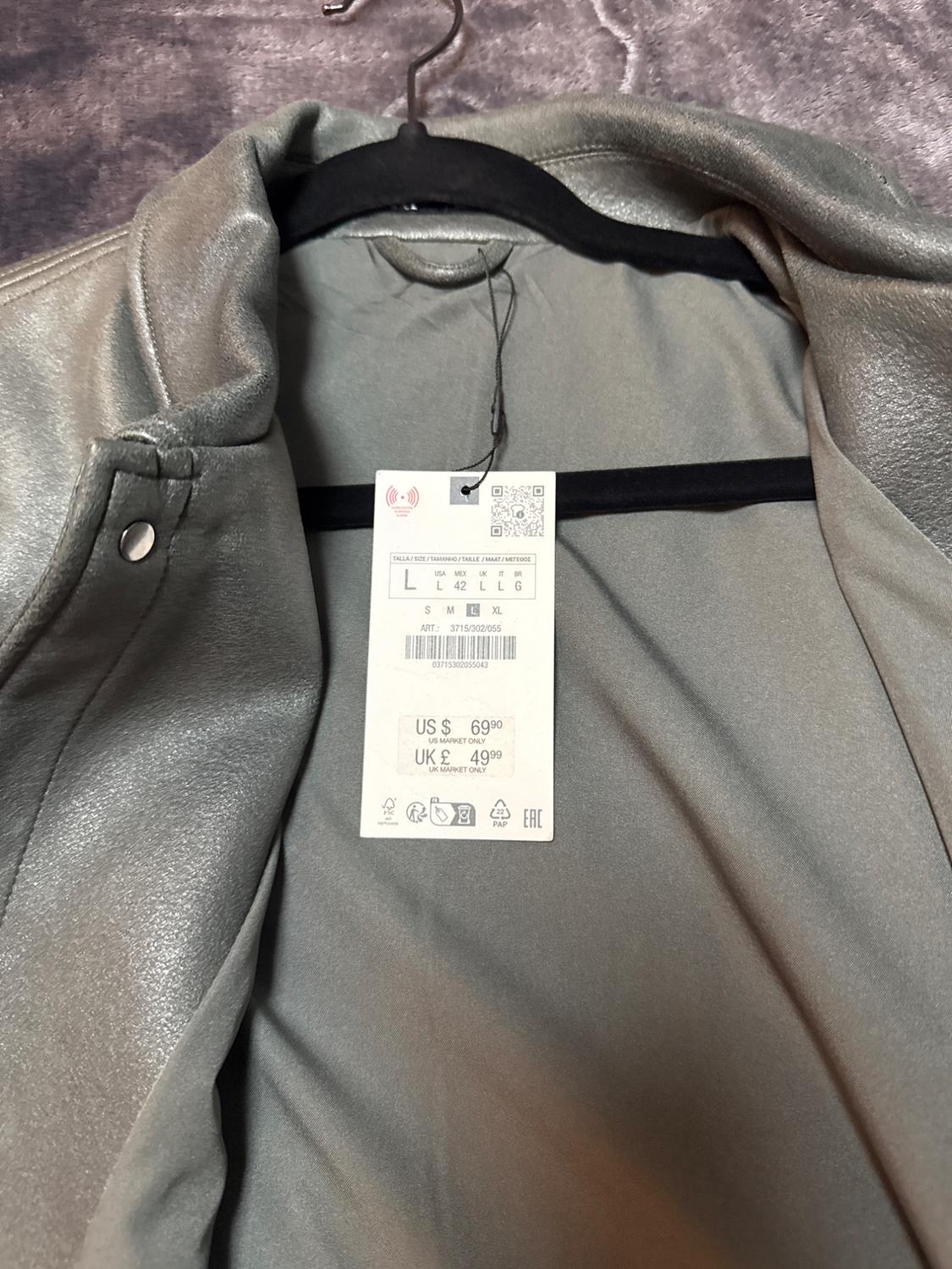 FAUX LEATHER OVERSHIRT - Image 4