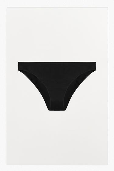 SEAMLESS CLASSIC BRIEFS - Black by Zara