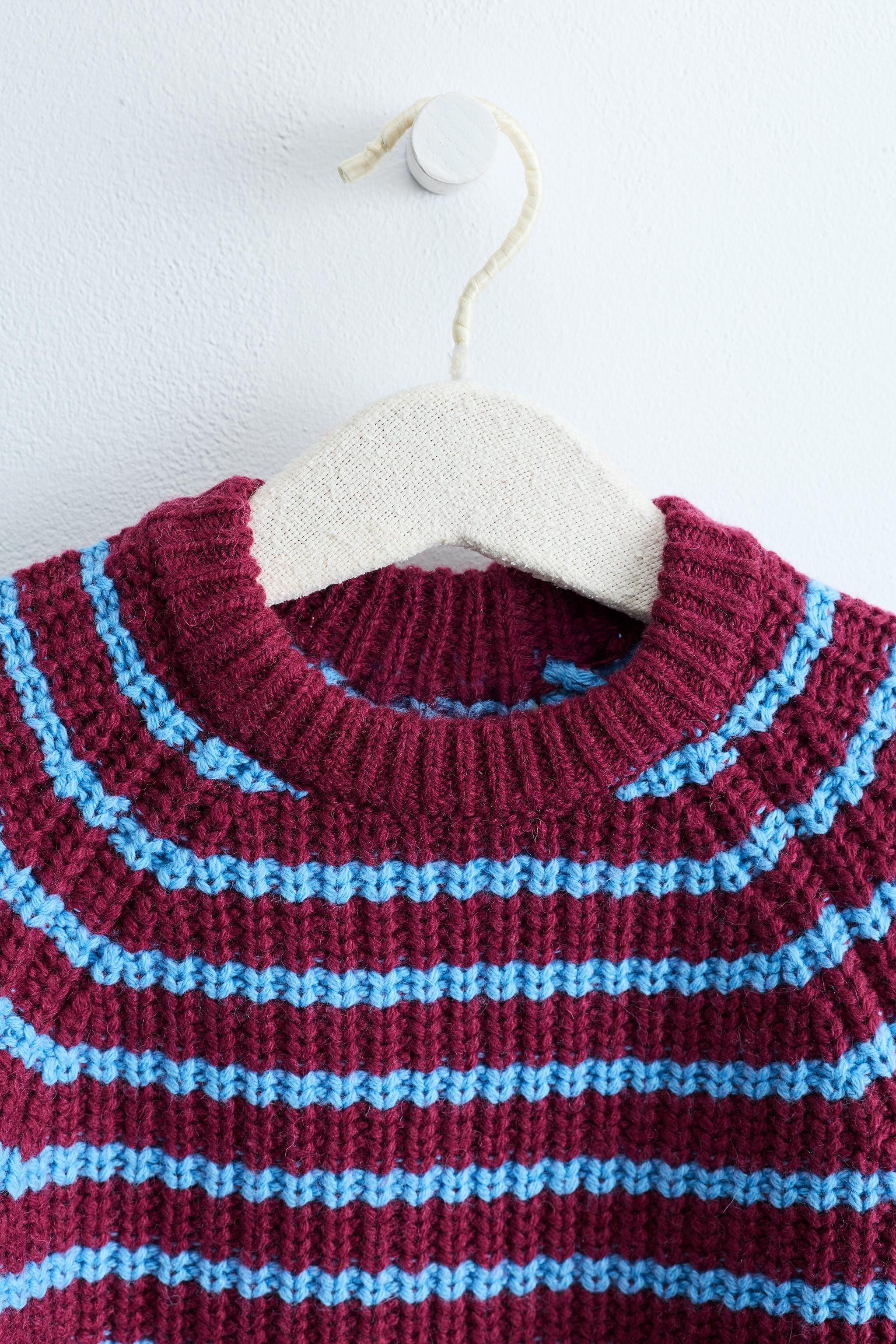 ZARA TIMELESS - STRIPED COTTON AND WOOL KNIT JUMPER