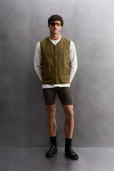 Zara LIMITED EDITION TECHNICAL VEST - Khaki
