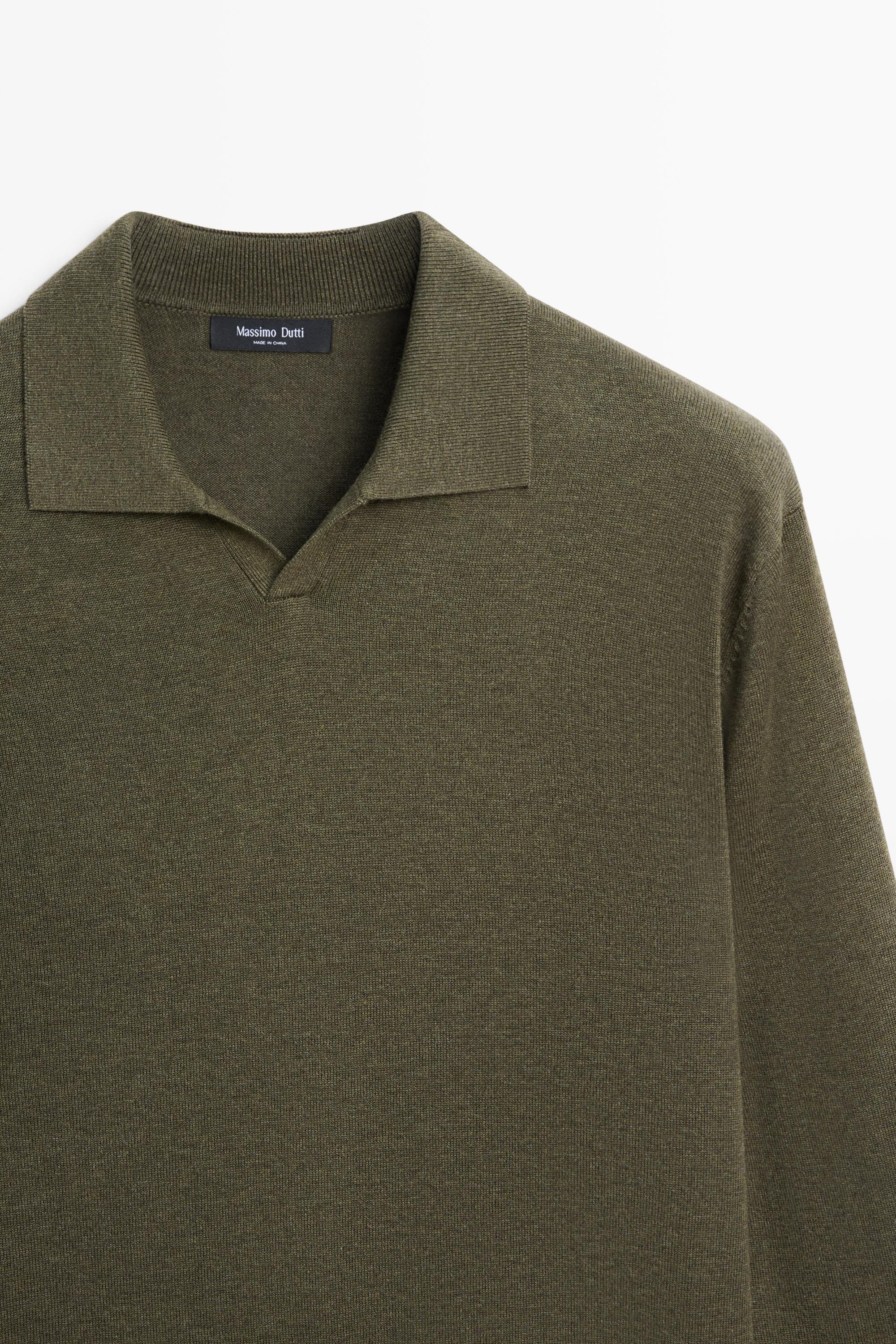 Pull en maille col polo