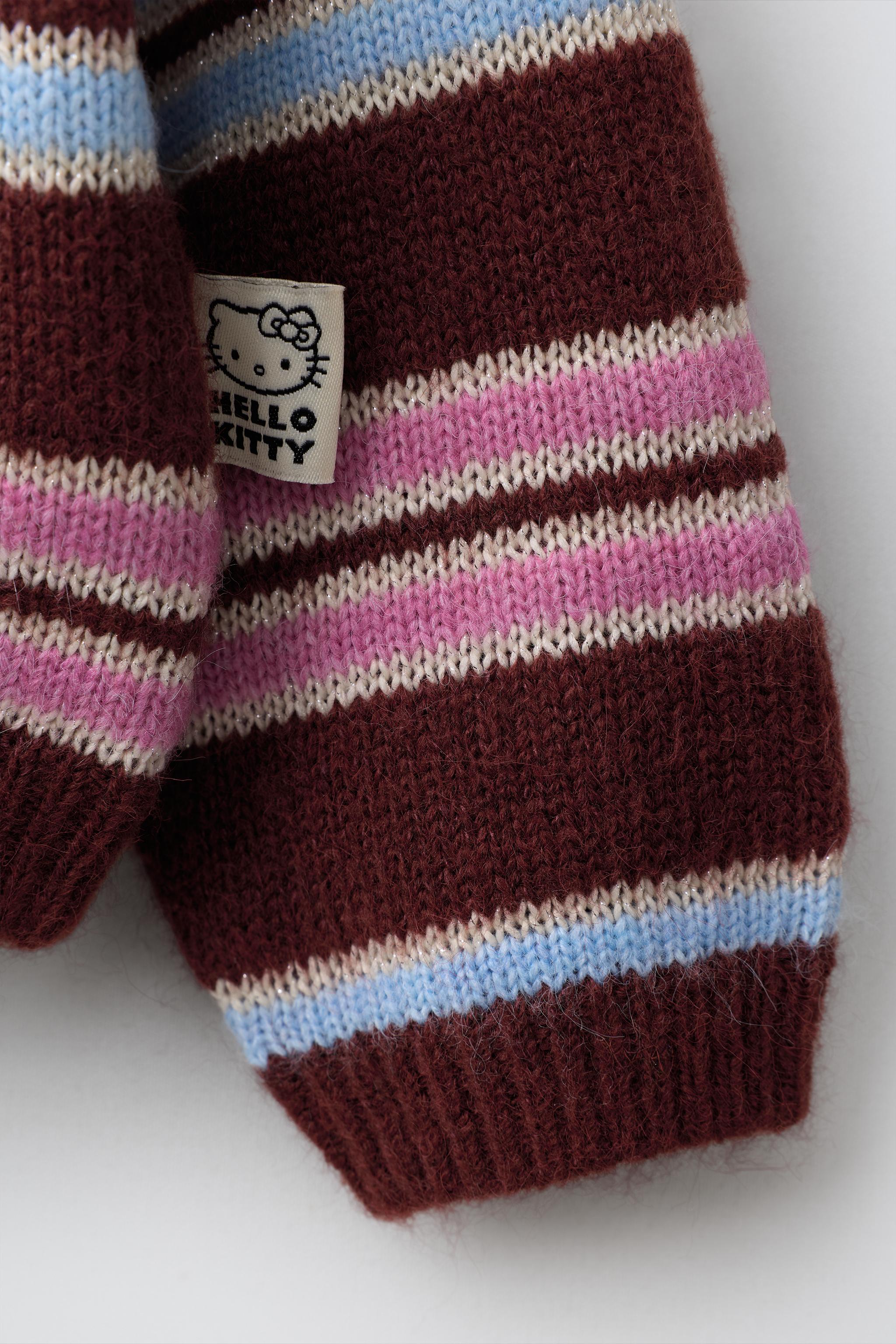 HELLO KITTY © SANRIO STRIPED KNIT JUMPER