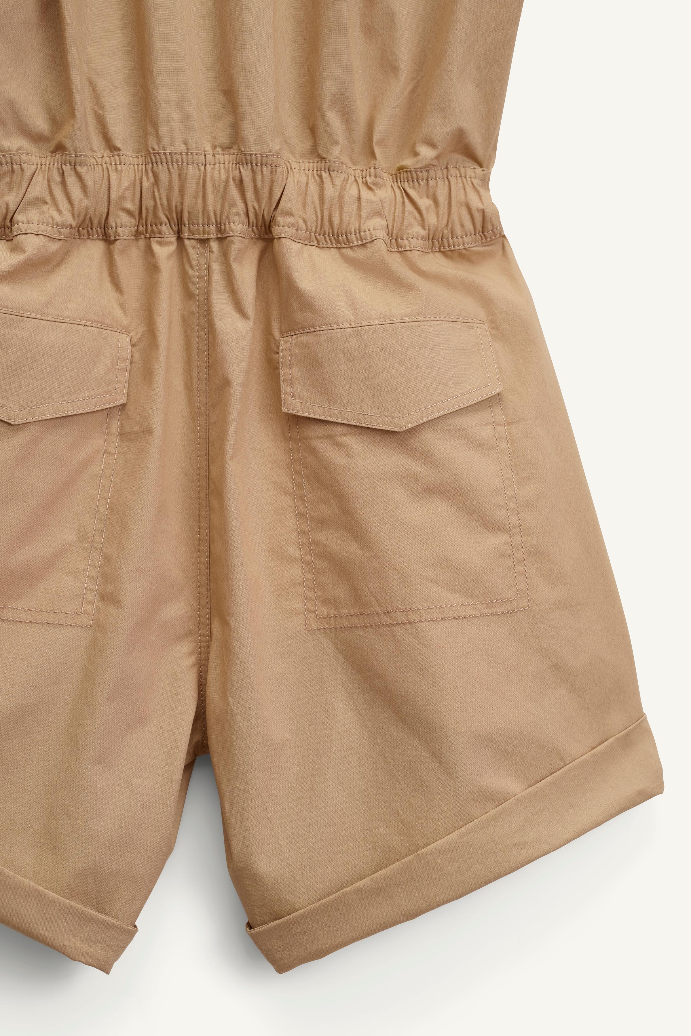 オールインワン・サロペット ZARA SRPLS SHRT JMPST 14 2678/212 SHRT JMPST 14 - Beige | ZARA United States