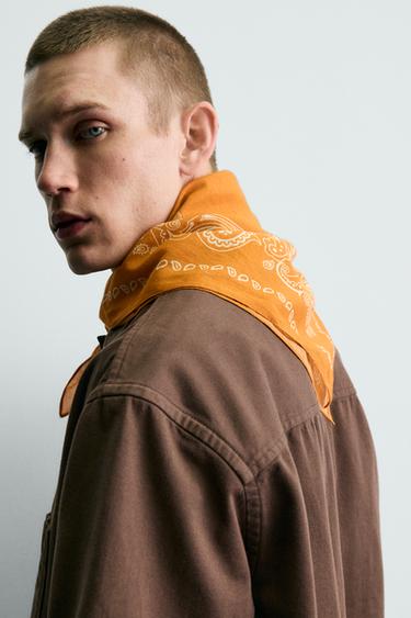 BANDANA À IMPRIMÉ PAISLEY - Orange de Zara - Image 1