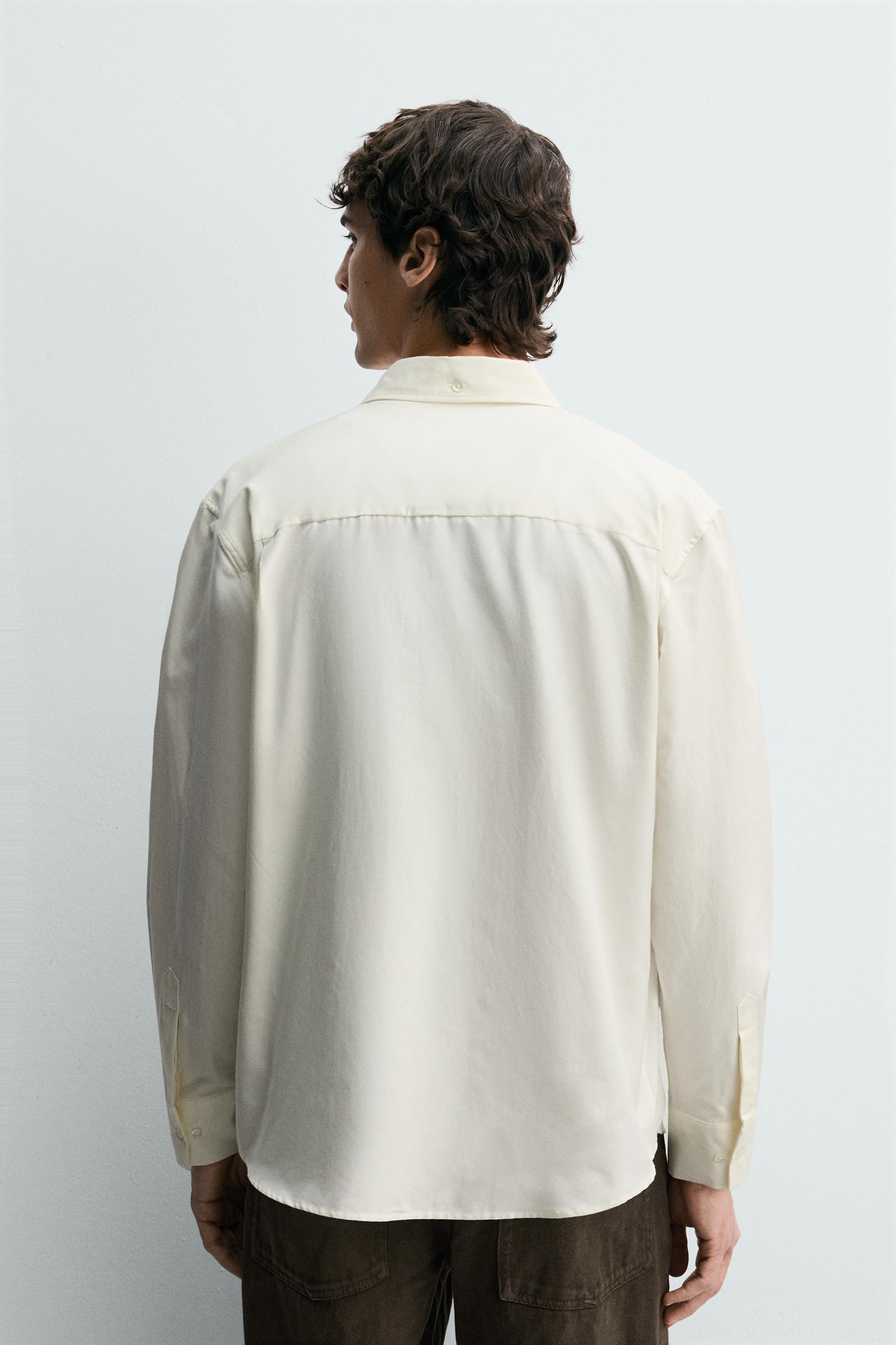 REGULAR FIT COTTON-SILK SHIRT