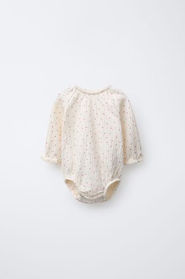 STAR PRINT BODYSUIT - Ecru by Zara
