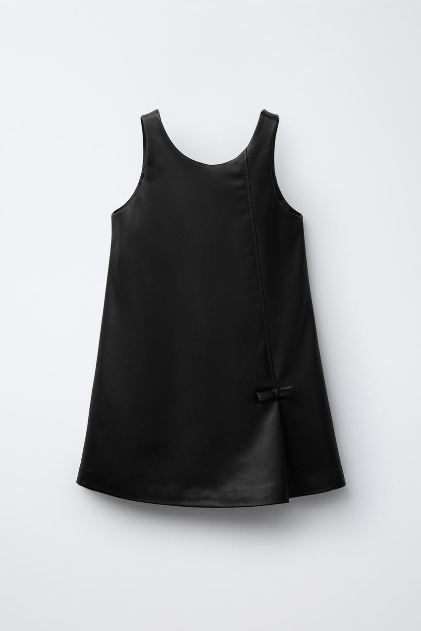 zara faux leather pinafore dress Zara faux leather pinafore dress Size small. Fit an