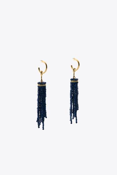 BOUCLES D'OREILLES CASCADE FANTAISIE - Doré de Zara - Image 3