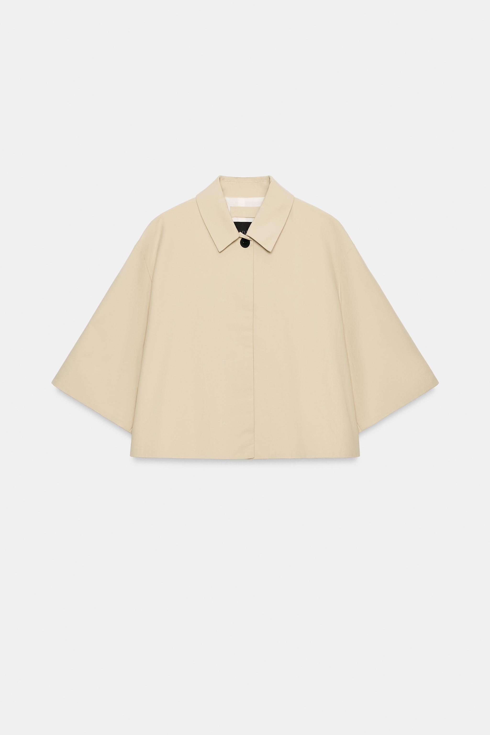 ZW COLLECTION SHORT JACKET — Beige