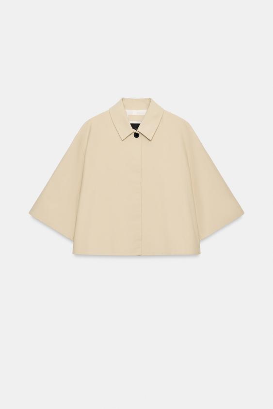 VESTE COURTE ZW COLLECTION - Beige de Zara - Image 5