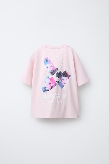 KPOP DEMON HUNTERS™ NETFLIX © PRINTED T-SHIRT - Pink by Zara