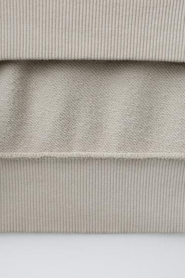 PLUSH T-SHIRT WITH LABEL - Sand by Zara - Image 3