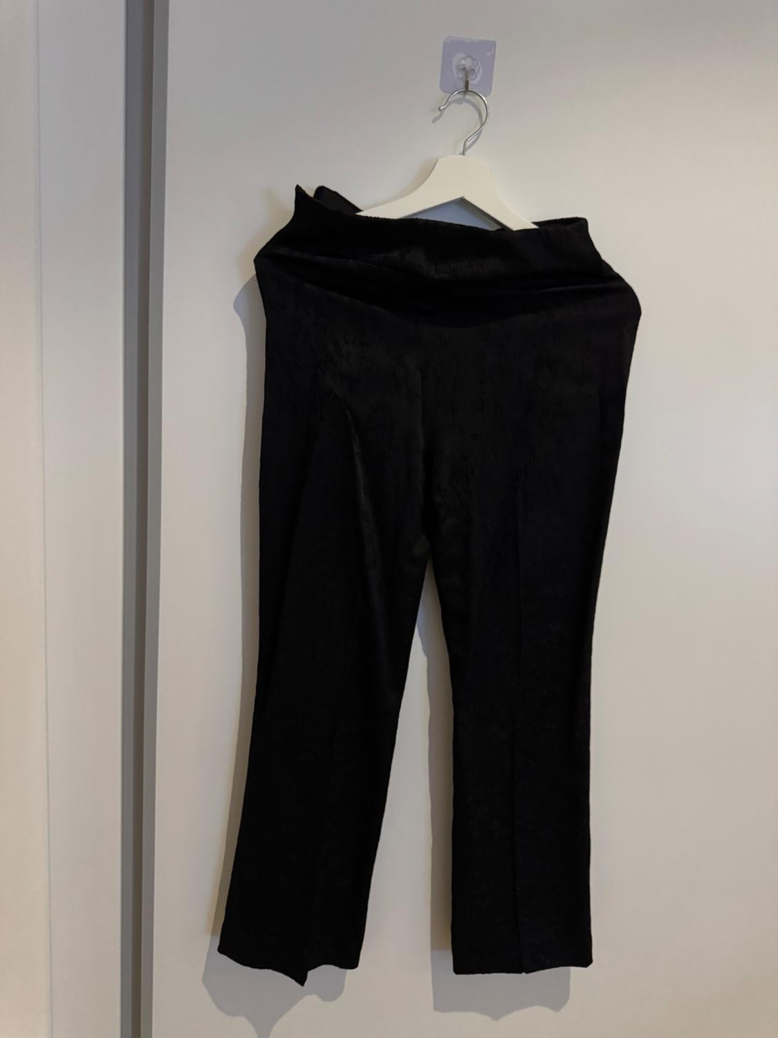 PANTALONI NERI IN JACQUARD - Image 3
