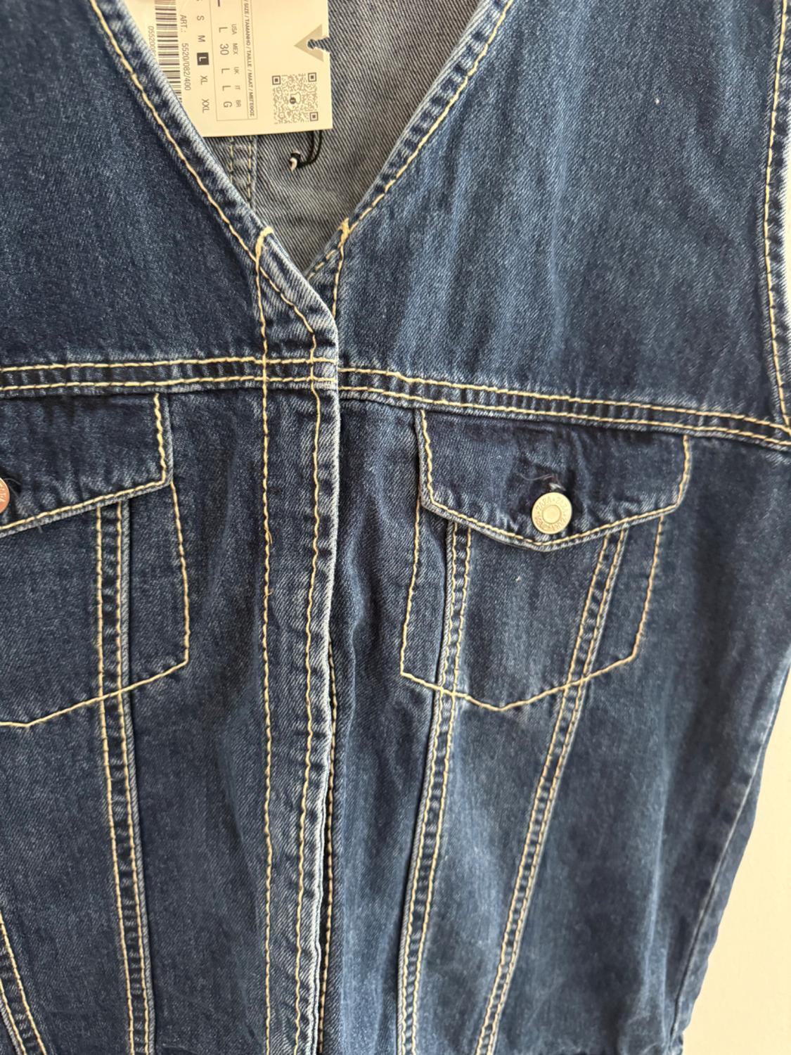 TRF DENIM JUMPSUIT DRESS - Image 3