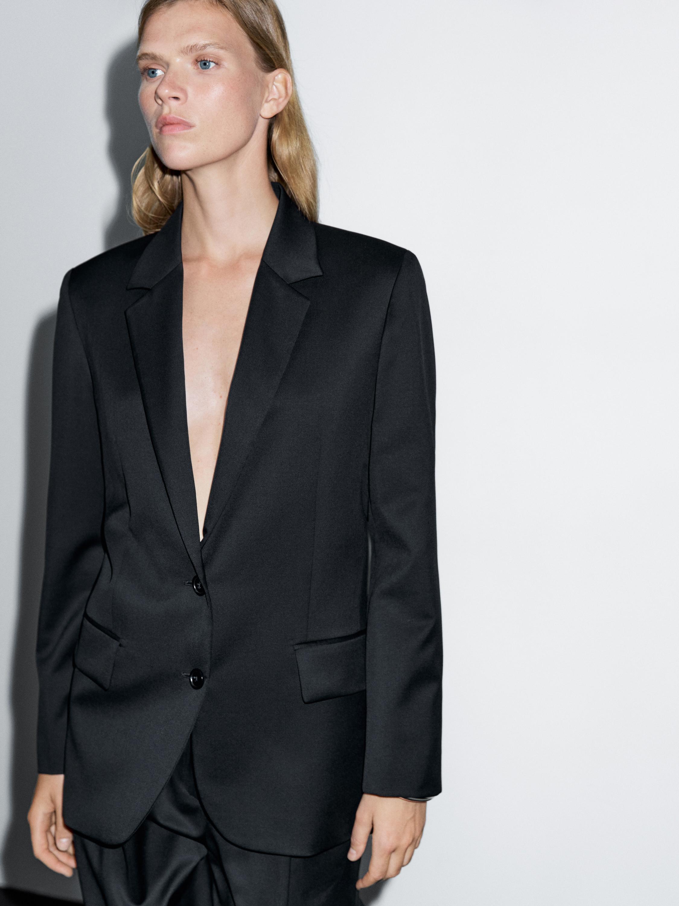 Blazer à deux boutons 100 % extra-fin