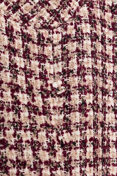 STRUCTURED BLAZER WITH FAUX FUR CUFFS - bordeaux/ecru by Zara - Image 8