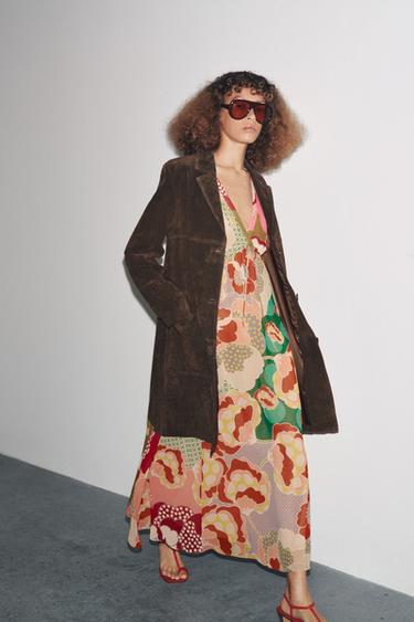VESTIDO FLORES ZW COLLECTION - Estampado de Zara