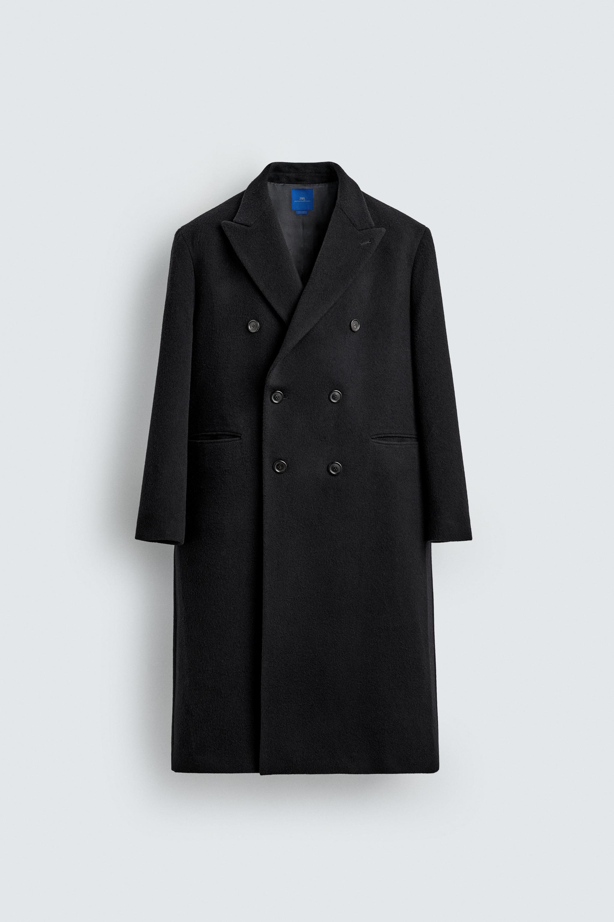 DOUBLE-BREASTED WOOL BLEND COAT AARON LEVINE X ZARA