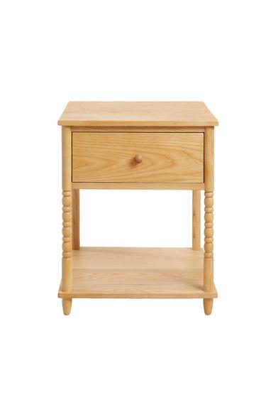 ウッド ベッドサイドテーブルライトベージュZaraのウッド ベッドサイドテーブル - ライトベージュ 