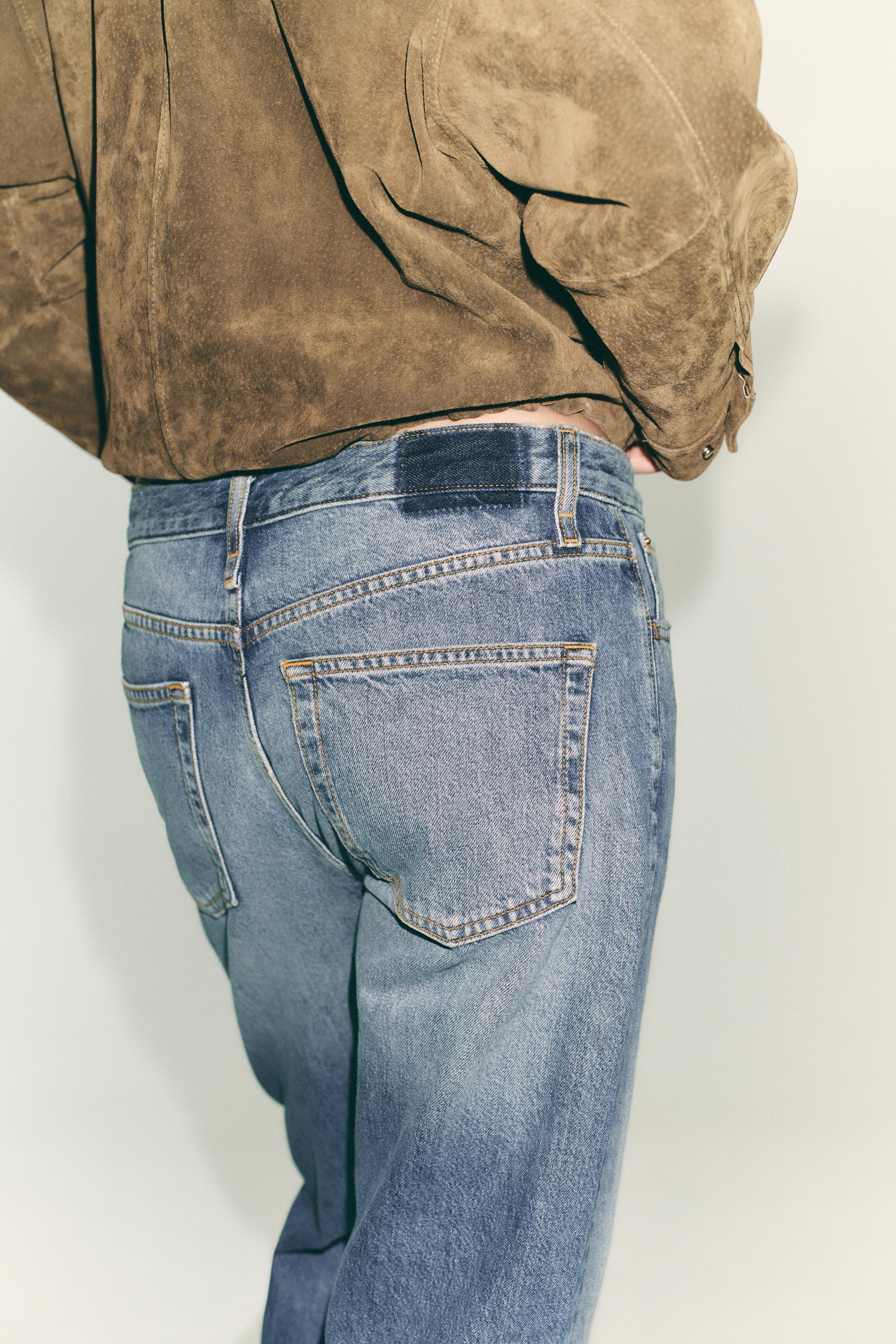 Z 1975 MID-RISE CROPPED JEANS - Blue | ZARA United States