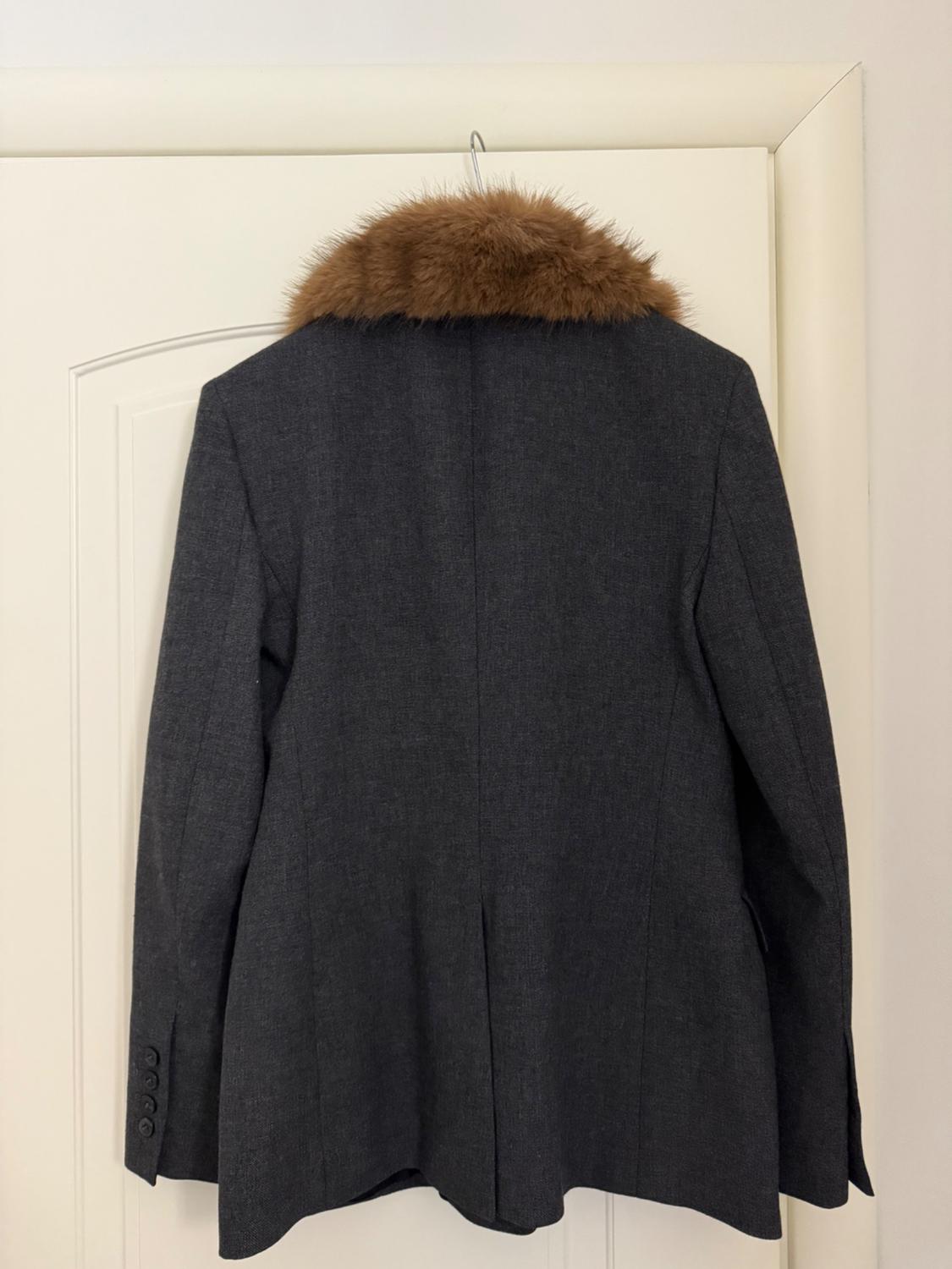 FAUX FUR COLLAR FITTED BLAZER ZW COLLECTION - Image 2