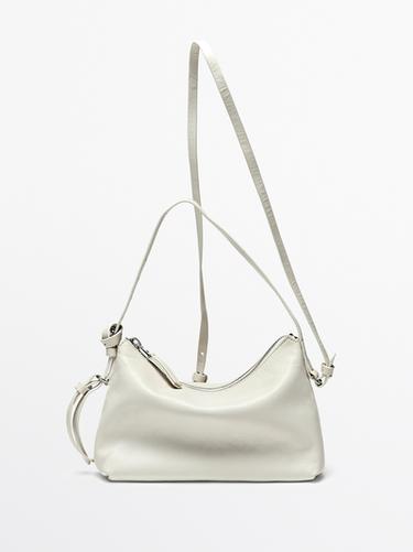 Bolso pequeño piel napa - Blanco de Zara