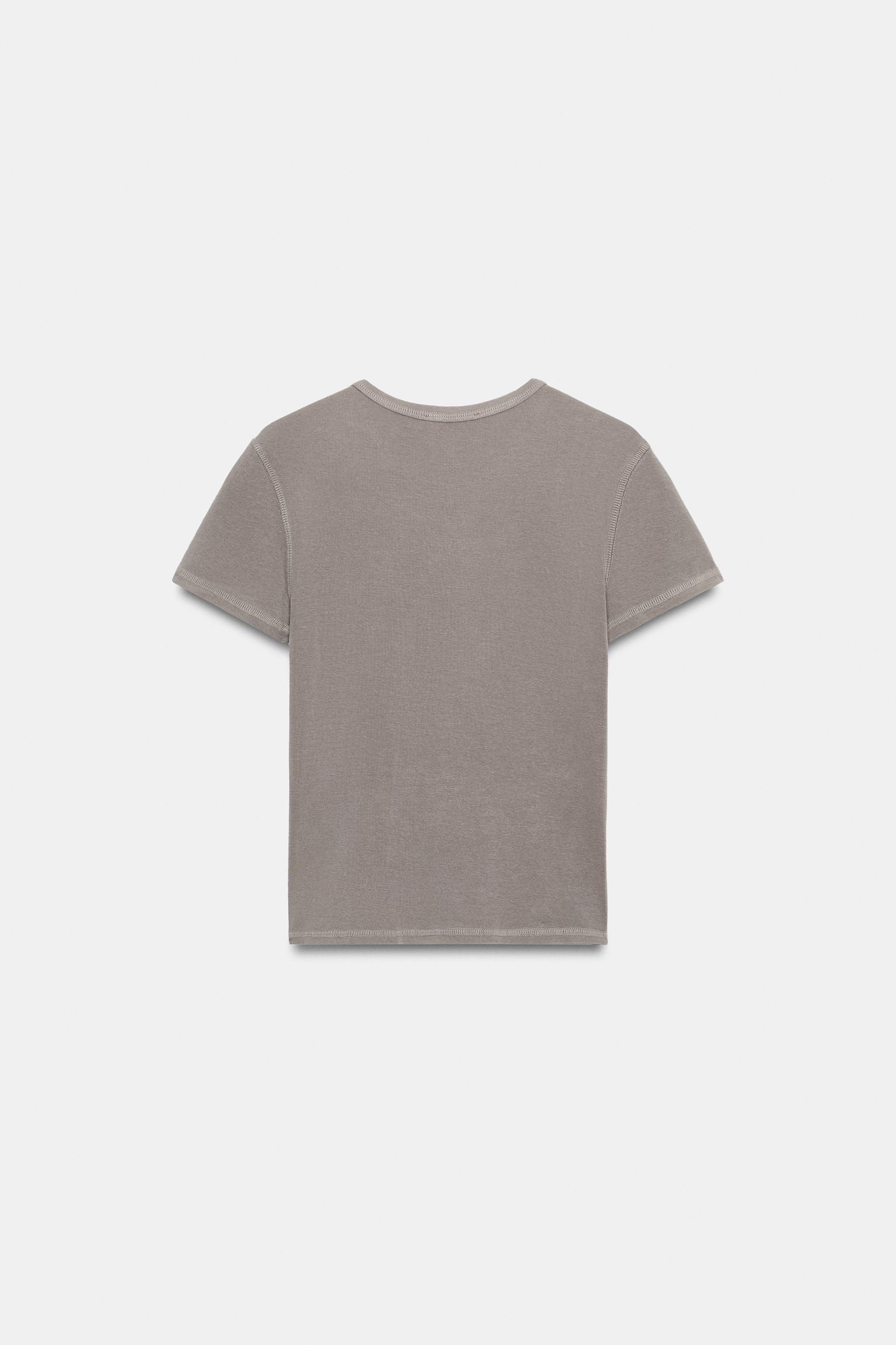 SHORT SLEEVE TEXT T-SHIRT