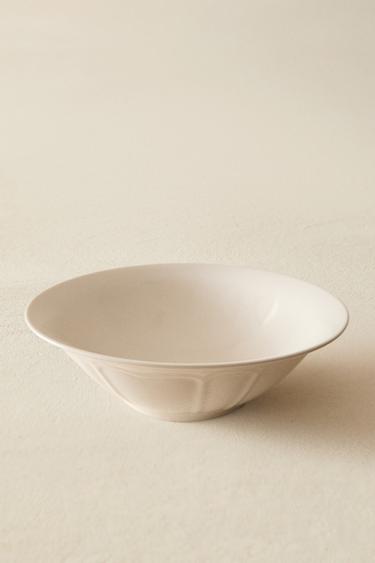 SALADIER PORCELAINE RELIEF - Blanc de Zara - Image 4