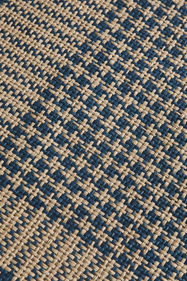 CHECKED PAPER PLACEMAT - Blue by Zara - Image 3