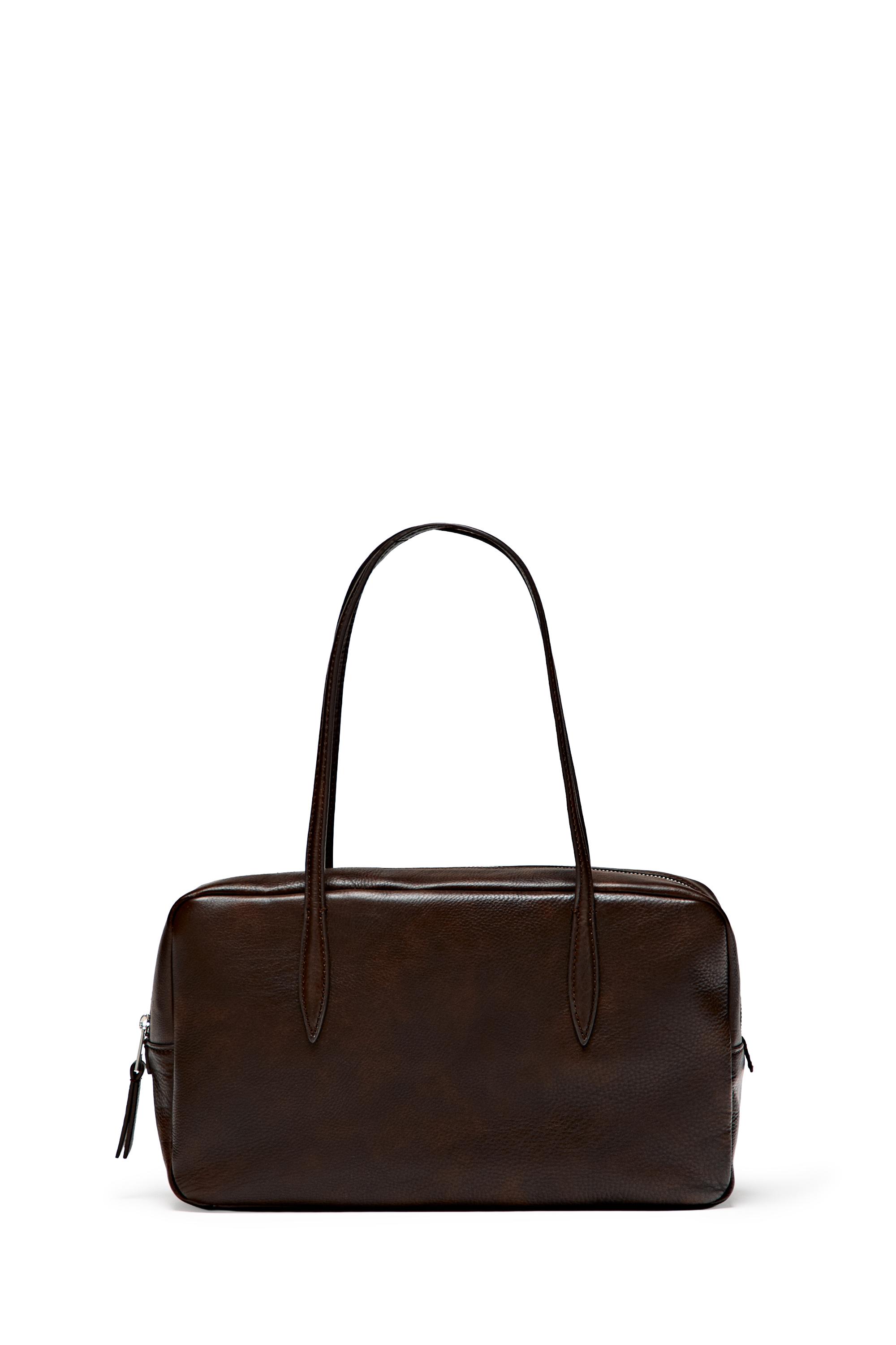 Nappa leather mini duffle bag - Brown | ZARA United States