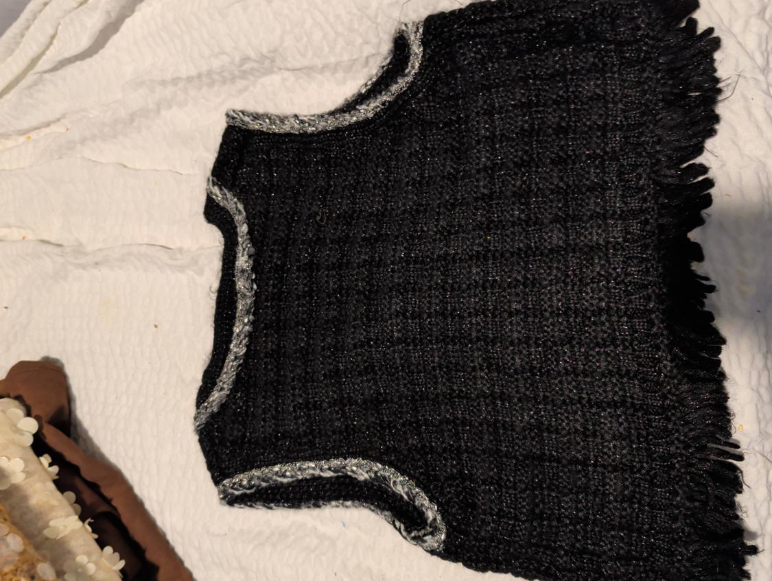 FRAYED KNIT SWEATER VEST - Image 5