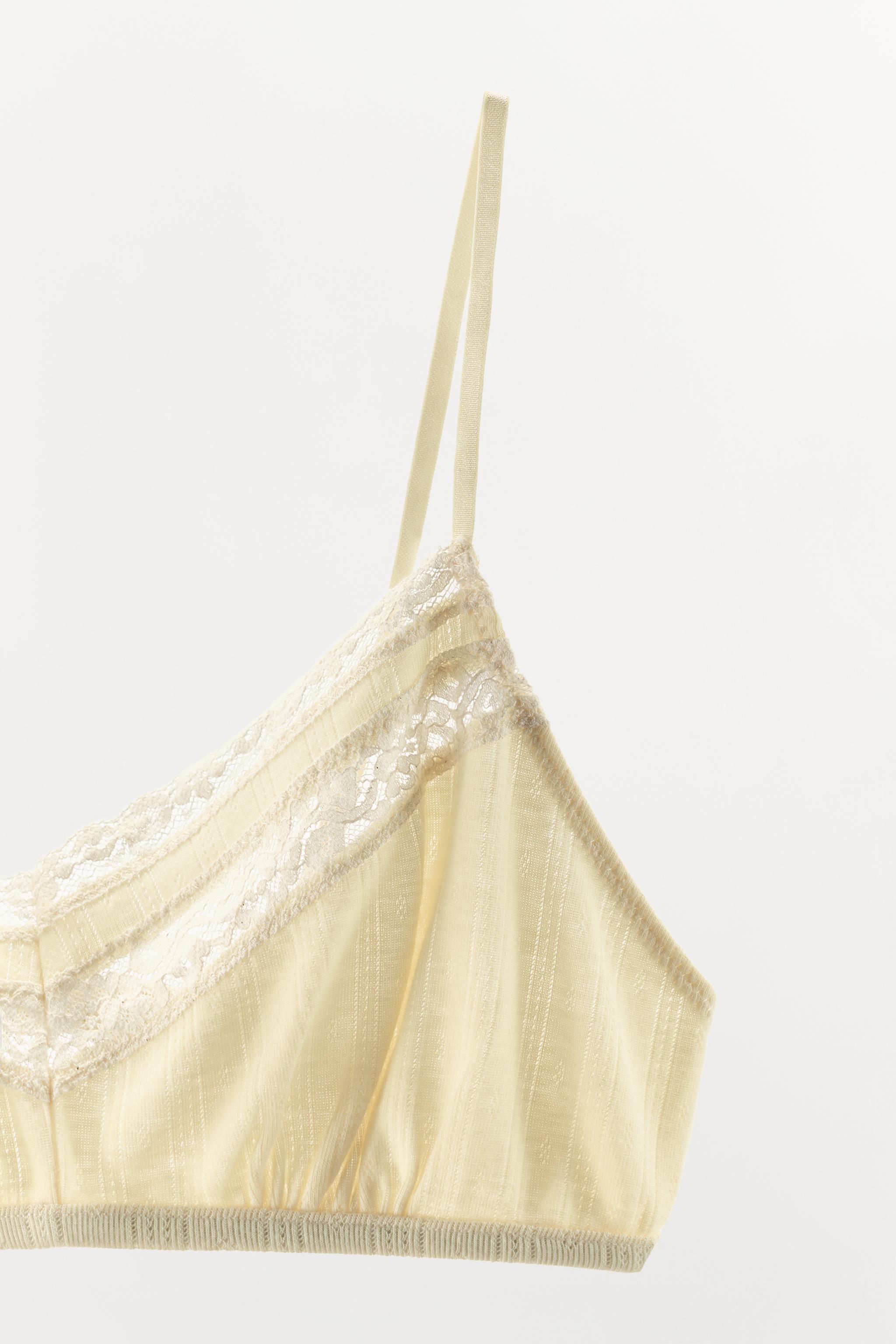 Бралетт, кружево, ажурная вязка — Zara — фото 7