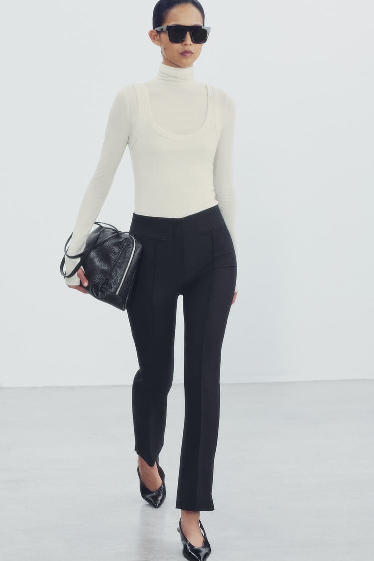 ZW COLLECTION TROUSERS WITH SEAM DETAIL
