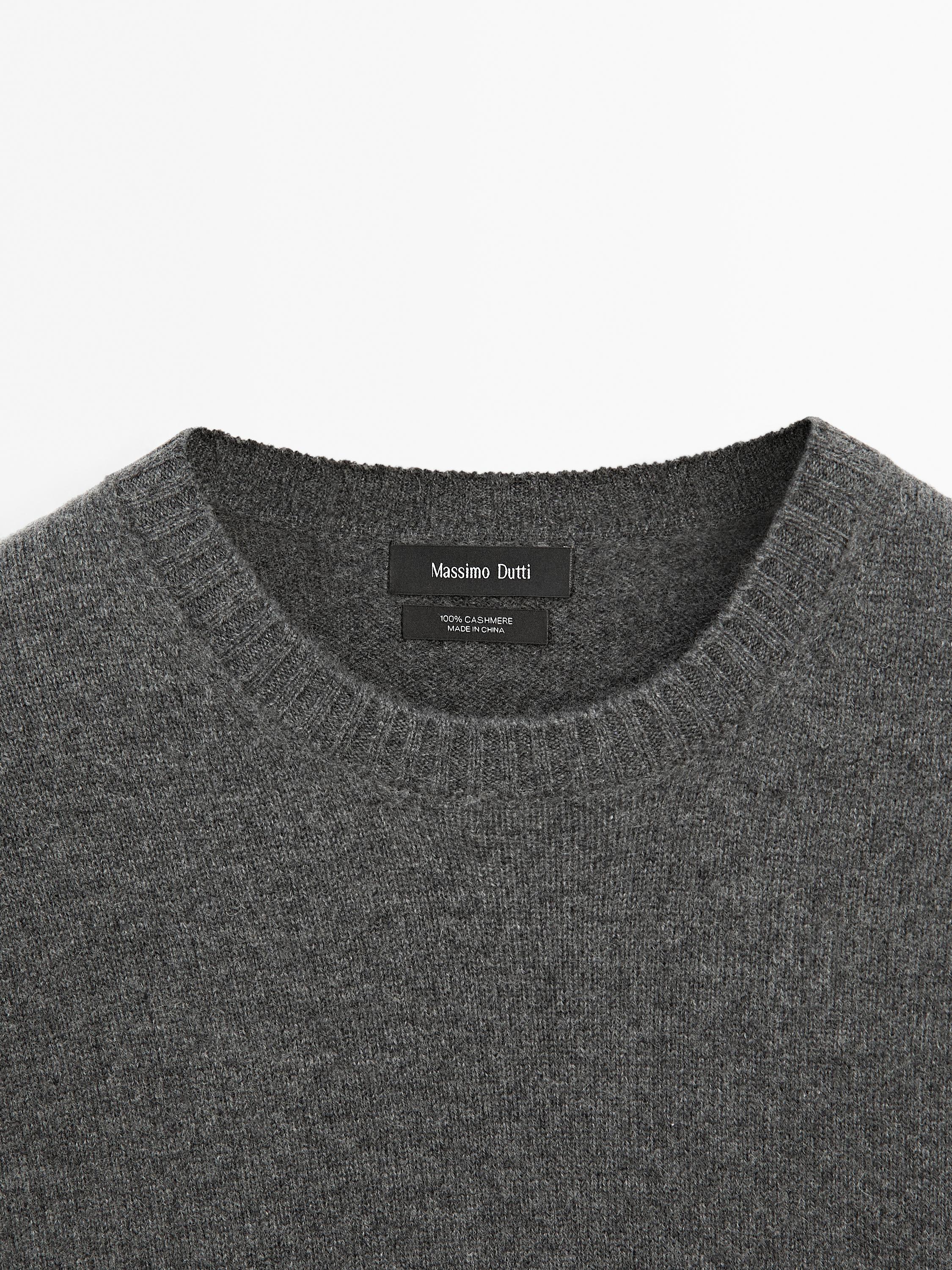 100% cashmere knit sweater