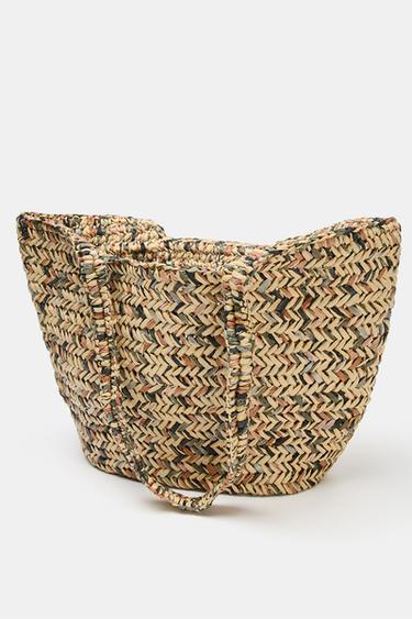 BRAIDED TOTE BAG - Light beige by Zara - Image 2