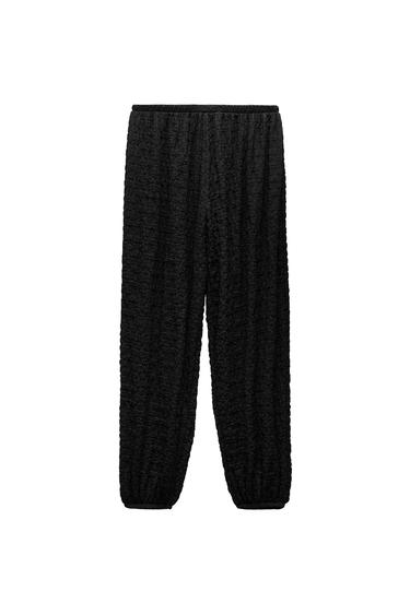 TEXTURED TROUSERS