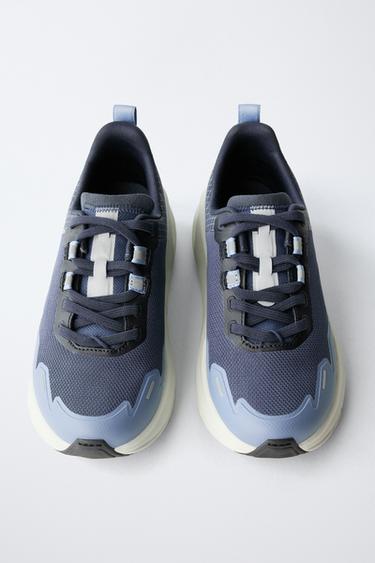 TRAINERS WITH SOLE DETAIL - Blue by Zara - Image 4