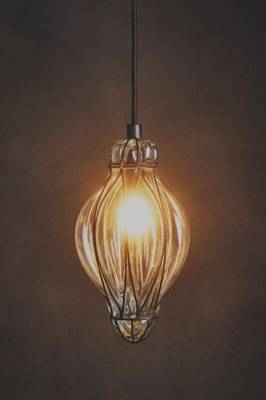 GLAS-DECKENLAMPE - 990 von Zara