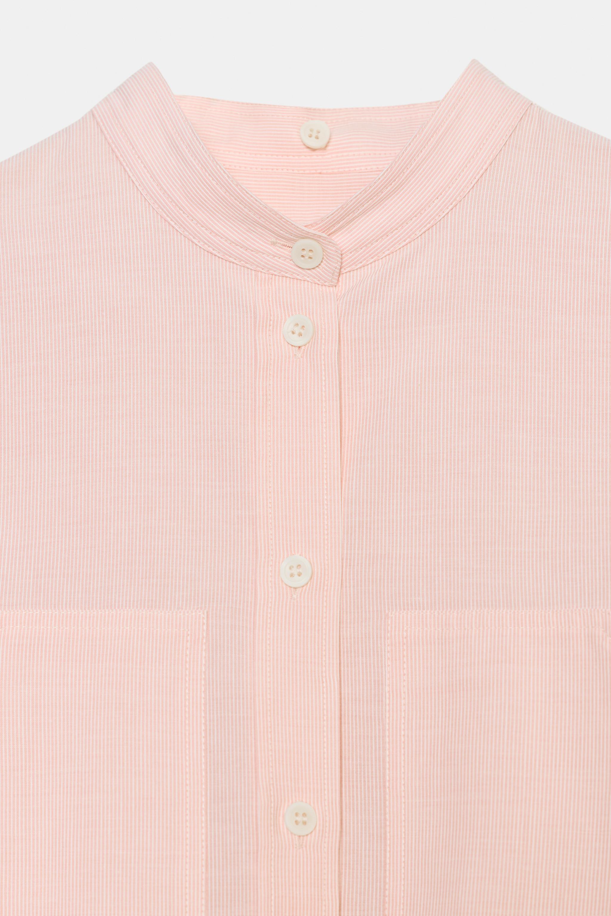 CHEMISE À RAYURES AVEC COL DÉTACHABLE ZW COLLECTION