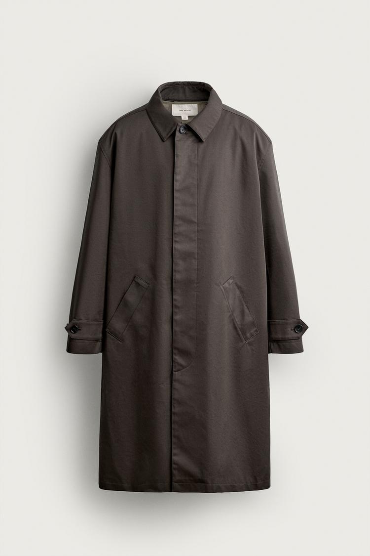 WATER-REPELLENT TRENCH COAT WITH DETACHABLE LINING