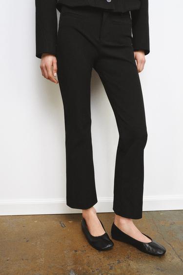 CROPPED-HOSE ZW COLLECTION - Schwarz von Zara