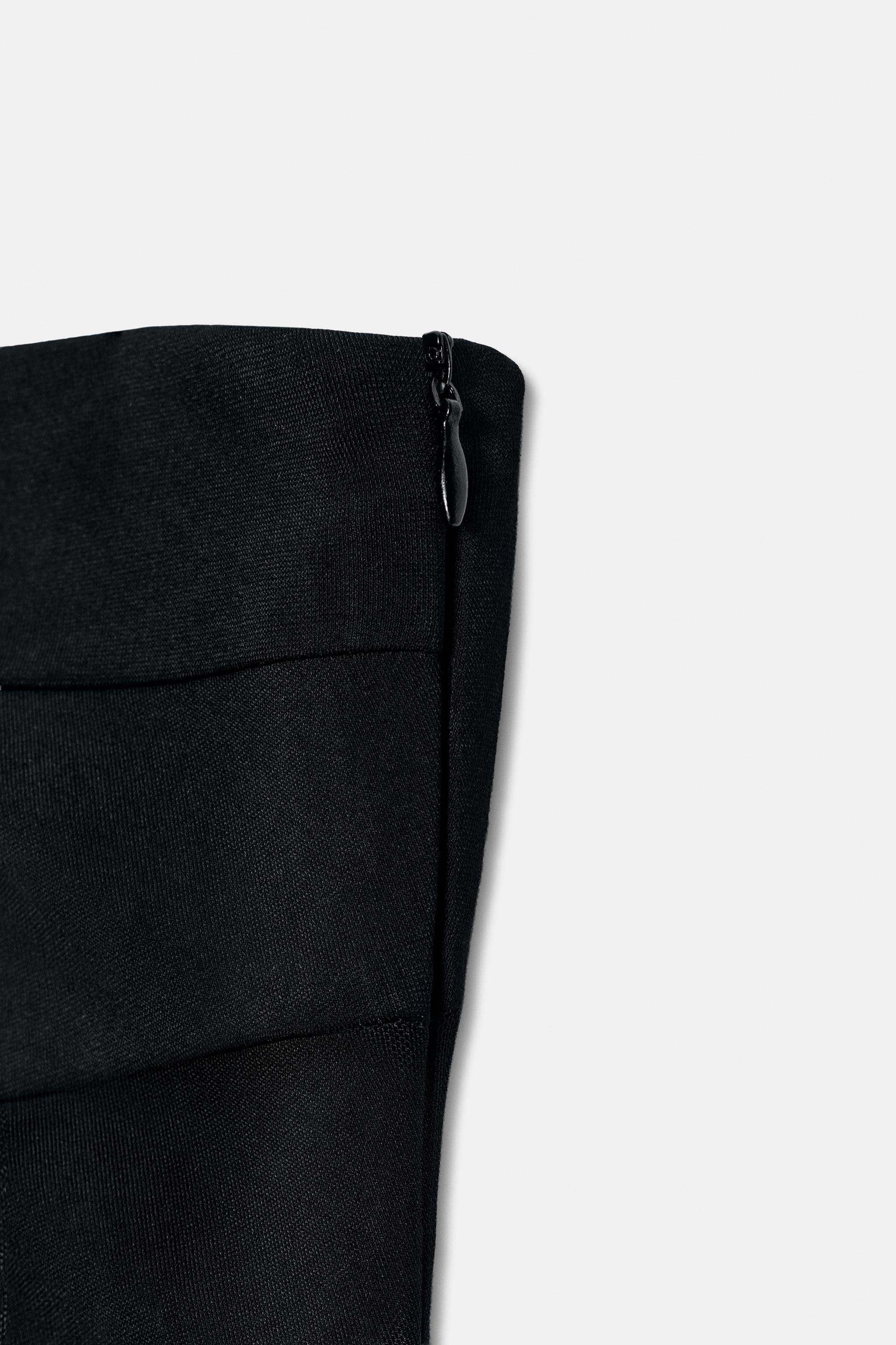 Женские платья Zara COMBINATION DRAPED MIDI DRESS — фото 8