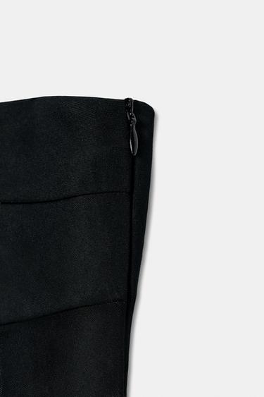 MIDI DRESS WITH DRAPED DETAIL - Black by Zara - Image 7