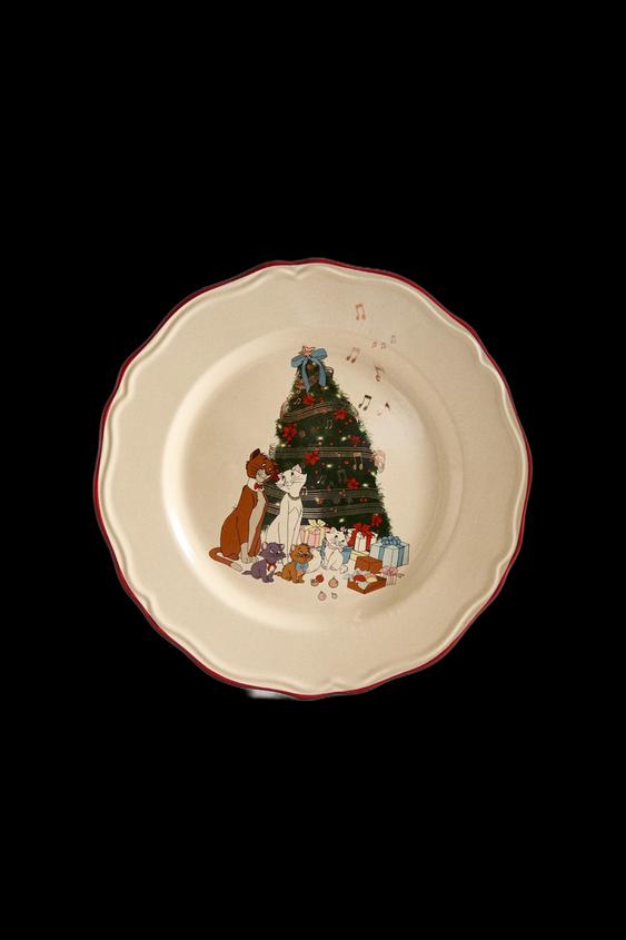 ASSIETTE ENFANT GRÈS LES ARISTOCHATS ©DISNEY NOËL